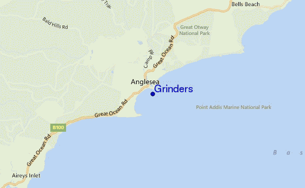 mappa di localizzazione di Grinders