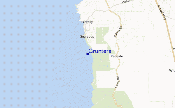 mappa di localizzazione di Grunters