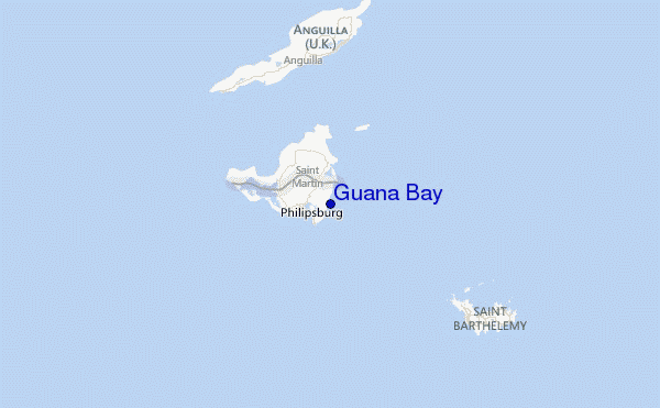 Guana Bay Location Map