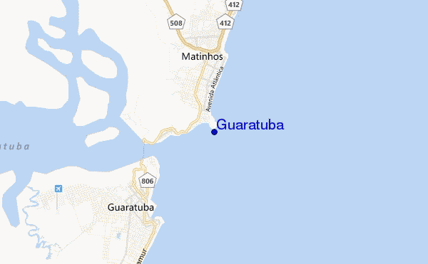 mappa di localizzazione di Guaratuba