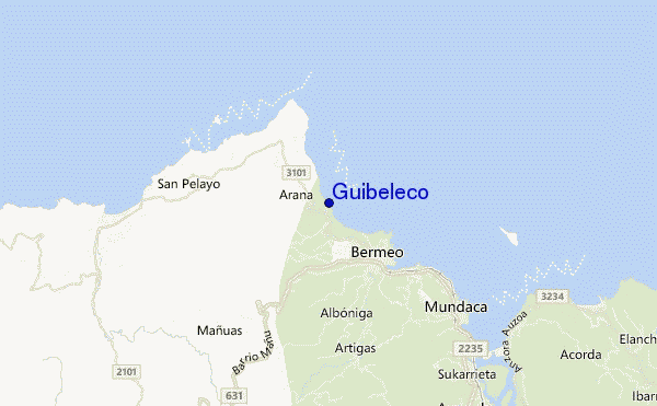mappa di localizzazione di Guibeleco