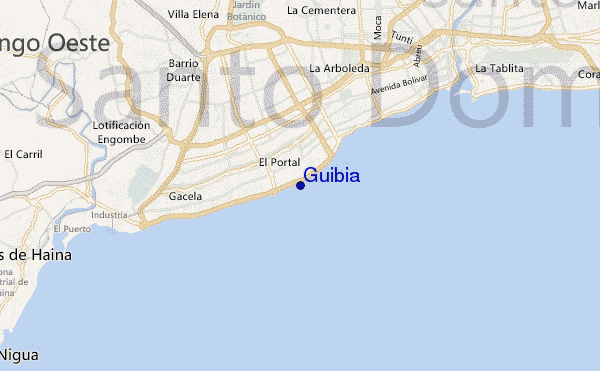 mappa di localizzazione di Guibia