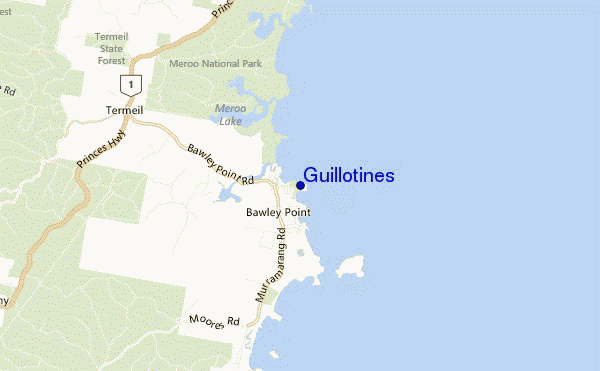 mappa di localizzazione di Guillotines