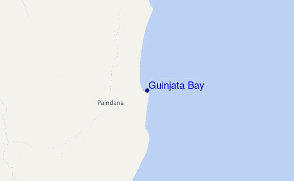 mappa di localizzazione di Guinjata Bay