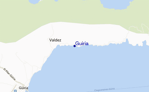 mappa di localizzazione di Guiria