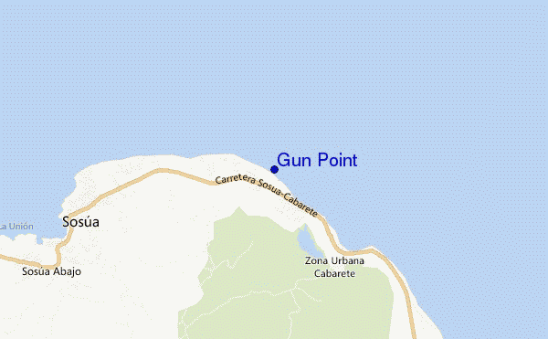 mappa di localizzazione di Gun Point