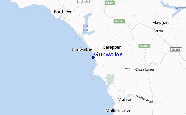 mappa di localizzazione di Gunwalloe