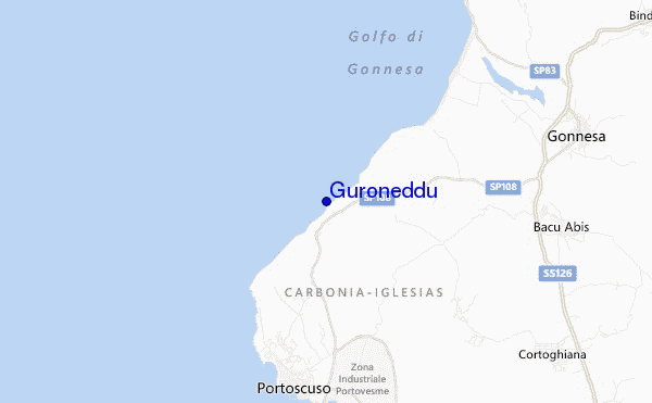mappa di localizzazione di Guroneddu