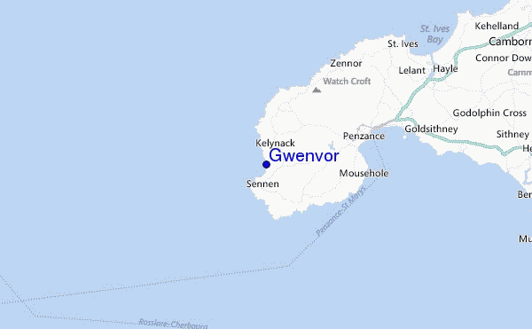 Gwenvor Location Map