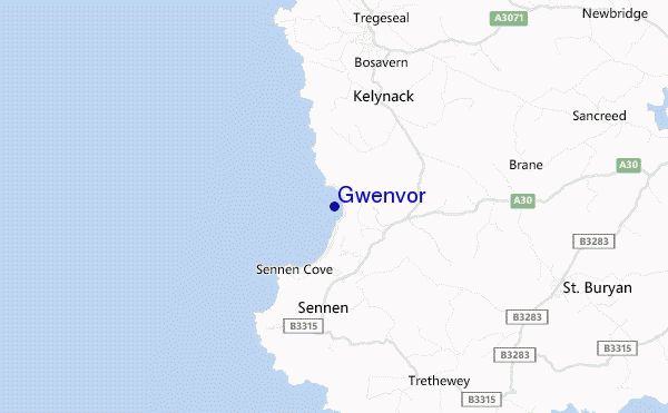 mappa di localizzazione di Gwenvor