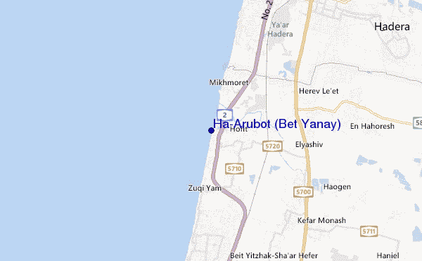 mappa di localizzazione di Ha-Arubot (Bet Yanay)