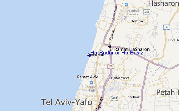mappa di localizzazione di Ha`Radar or Ha`Basiz