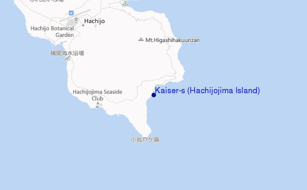 mappa di localizzazione di Kaiser's (Hachijojima Island)