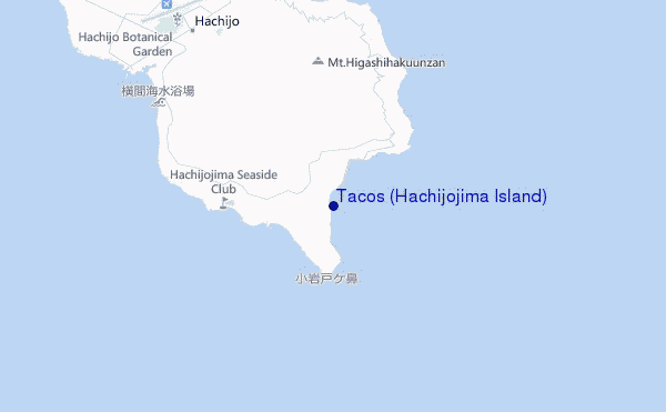 mappa di localizzazione di Tacos (Hachijojima Island)