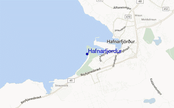 mappa di localizzazione di Hafnarfjordur