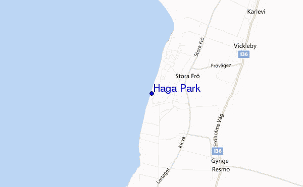 mappa di localizzazione di Haga Park