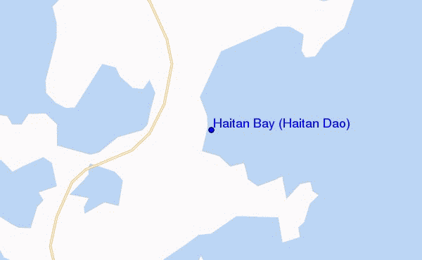 mappa di localizzazione di Haitan Bay (Haitan Dao)