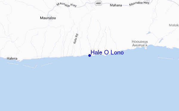 mappa di localizzazione di Hale O Lono