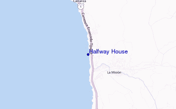 mappa di localizzazione di Halfway House