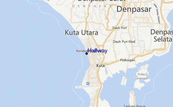 mappa di localizzazione di Halfway