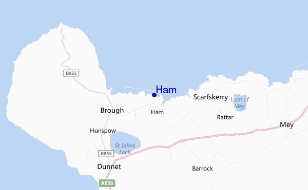 mappa di localizzazione di Ham