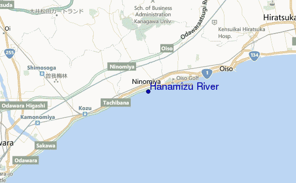 mappa di localizzazione di Hanamizu River