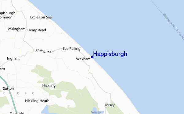 mappa di localizzazione di Happisburgh