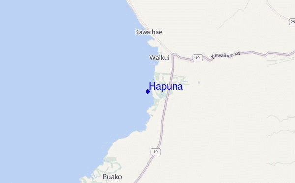 mappa di localizzazione di Hapuna