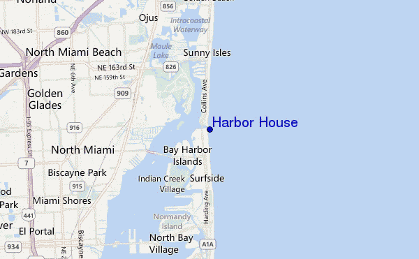 mappa di localizzazione di Harbor House