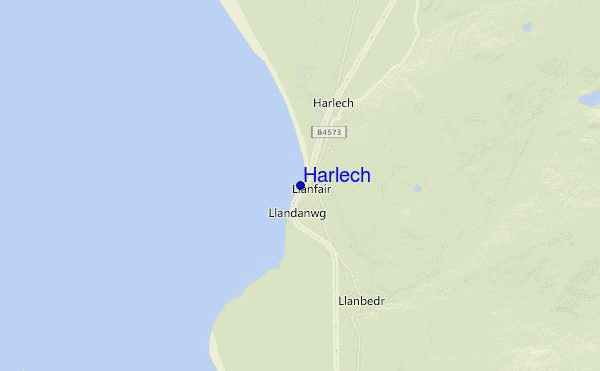 mappa di localizzazione di Harlech