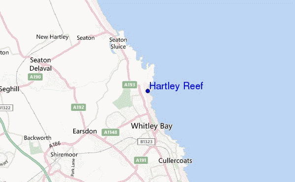 mappa di localizzazione di Hartley Reef