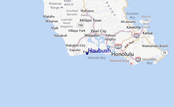 Haubush Location Map