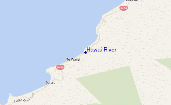mappa di localizzazione di Hawai River