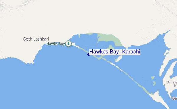 mappa di localizzazione di Hawkes Bay (Karachi)