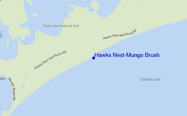 mappa di localizzazione di Hawks Nest-Mungo Brush