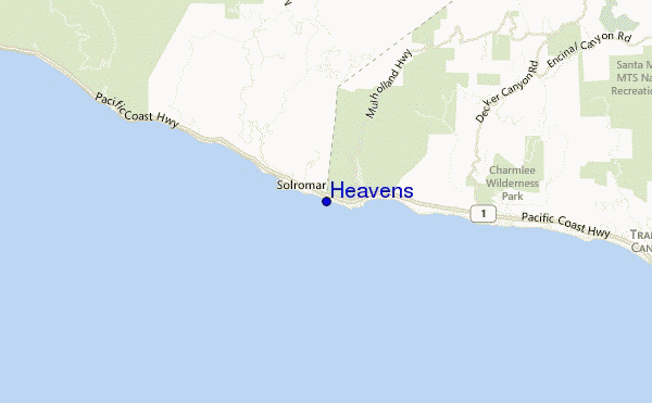 mappa di localizzazione di Heavens