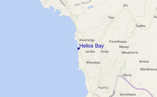 mappa di localizzazione di Helios Bay