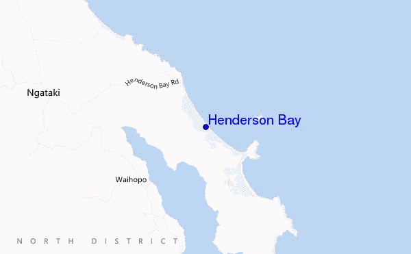 mappa di localizzazione di Henderson Bay