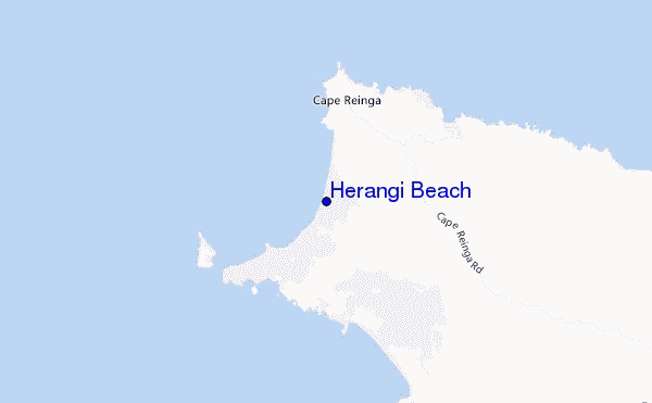 mappa di localizzazione di Herangi Beach