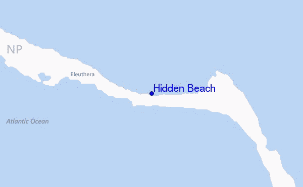 mappa di localizzazione di Hidden Beach