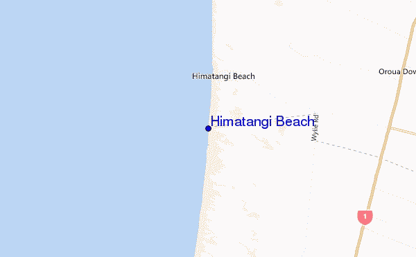 mappa di localizzazione di Himatangi Beach