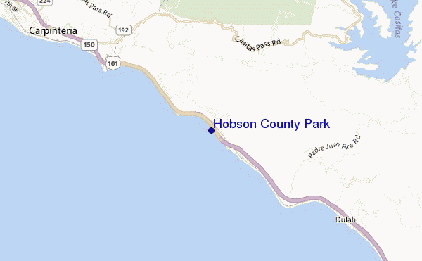 mappa di localizzazione di Hobson County Park