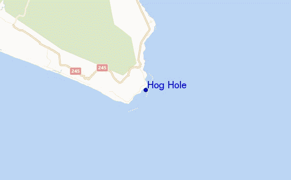 mappa di localizzazione di Hog Hole