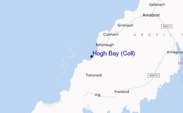 mappa di localizzazione di Hogh Bay (Coll)