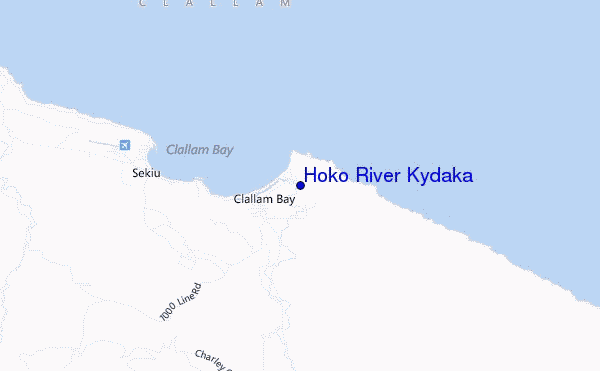 mappa di localizzazione di Hoko River Kydaka