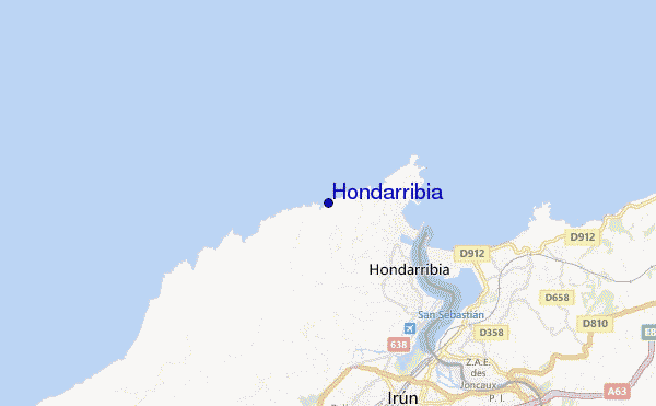 mappa di localizzazione di Hondarribia