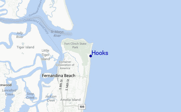 mappa di localizzazione di Hooks