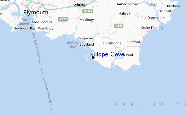 Hope Cove Location Map