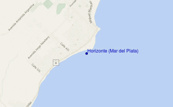 mappa di localizzazione di Horizonte (Mar del Plata)