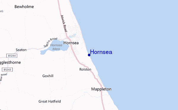 mappa di localizzazione di Hornsea